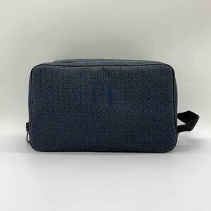 HERMES Navy Pouch